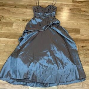 WTOO sage green and bronze iridescent structures gown sz 10